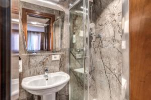 Koupelna v ubytování Hotel Belle Arti