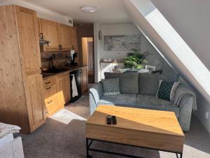 Kuchyňa alebo kuchynka v ubytovaní Apartmány Hanička