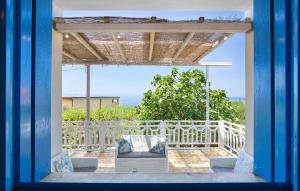 a view from the porch of a house at Panoramic House in Palmi