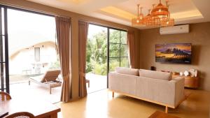Posezení v ubytování Villa La Quartz Seaview 2BR