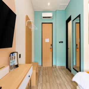 TV a/nebo společenská místnost v ubytování Sans Hotel Kedoya + 30 fotografií