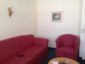 Posezení v ubytování Appartements im Forsthaus