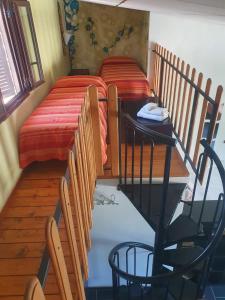 Postel nebo postele na pokoji v ubytování Loft immerso nel bosco