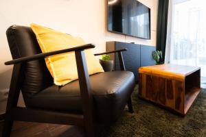 Posezení v ubytování Gold Garden Terrace Apartment