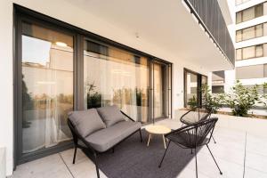 Posezení v ubytování Gold Garden Terrace Apartment