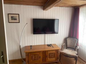 TV in/ali zabaviščno središče v nastanitvi Charming Alpine Retreat By Apartments Capricorn