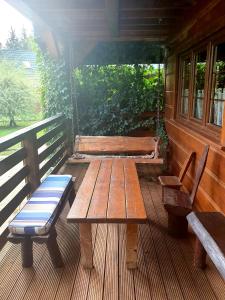 Balkón nebo terasa v ubytování Osada Załuż