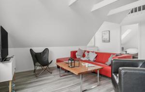 Χώρος καθιστικού στο Lovely Home In Harboøre With Wifi