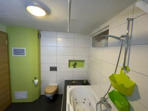 Koupelna v ubytování Cresta Loft in Saas-Grund