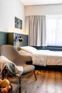 Ліжко або ліжка в номері City Hotel Biel Bienne Free Parking