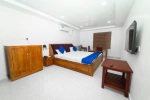 Postel nebo postele na pokoji v ubytování Skylar Seaview Beach Resort & Ayurveda Varkala