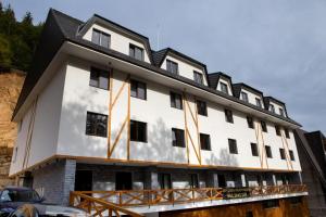 Budova, kde se aparthotel nachází