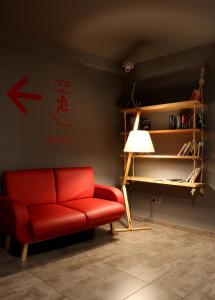 Część wypoczynkowa w obiekcie Ok Hostel Madrid