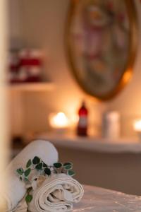 Postel nebo postele na pokoji v ubytování Hotel Manzoni Wellness&Spa