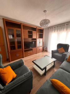 Posezení v ubytování Vivienda Mirasierra