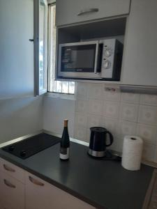 Kuchyň nebo kuchyňský kout v ubytování Apartments Polic