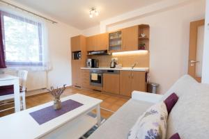 Kuchyň nebo kuchyňský kout v ubytování Apartmán Jonáš u pláže