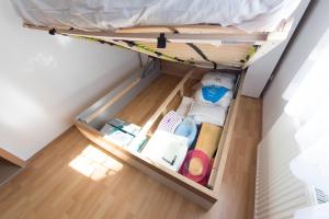Postel nebo postele na pokoji v ubytování Apartmán Jonáš u pláže