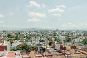Vista general de Ciudad de México o vista desde el hostal