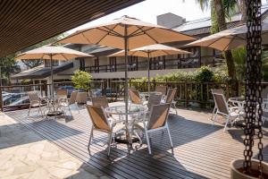 Uma varanda ou terraço em Pousada Sol e Mar