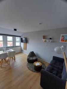 Χώρος καθιστικού στο Möwennest in der Villa Medici