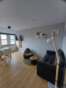 Χώρος καθιστικού στο Möwennest in der Villa Medici