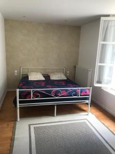 a bedroom with a bed in a room at Maison au pied du château in Châteaudun