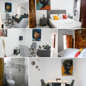 Postel nebo postele na pokoji v ubytování Modern and Cosy Apt in Abidjan