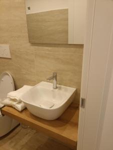 Koupelna v ubytování Sea Stone B&B