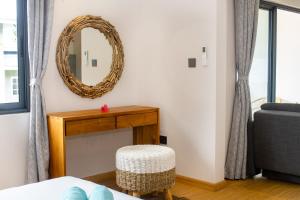 Letto o letti in una camera di Anse Boudin Chalets