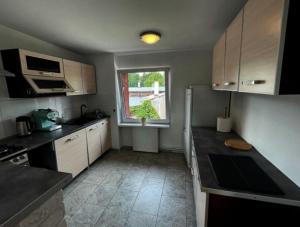 Η κουζίνα ή μικρή κουζίνα στο Apartamenty Zabrze-Zaborze