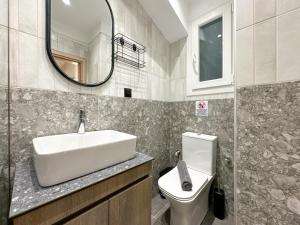 Koupelna v ubytování PanFan Οne