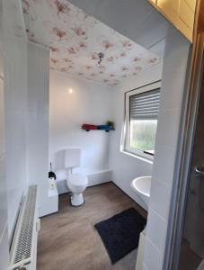 een badkamer met toilet en wastafel bij Just-ed Weeze in Weeze