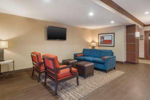 TV a/nebo společenská místnost v ubytování Comfort Suites McKinney-Allen