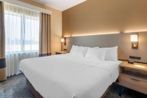 Postel nebo postele na pokoji v ubytování Comfort Suites McKinney-Allen