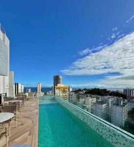 Πισίνα στο ή κοντά στο Studio ZN Barra 400m da Praia