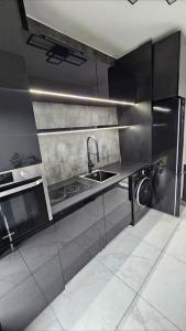 Kuchyň nebo kuchyňský kout v ubytování Okuninka Palace