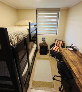 Postel nebo postele na pokoji v ubytování Departamento en Edificio Costanera Playa Villarrica + 21 fotografií