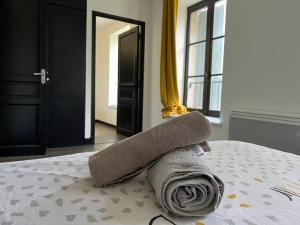Postel nebo postele na pokoji v ubytování Le Bourgeois Grand T2 + 6 fotografií