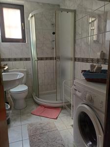 Koupelna v ubytování Apartmani Dora Leskovac + 33 fotografií