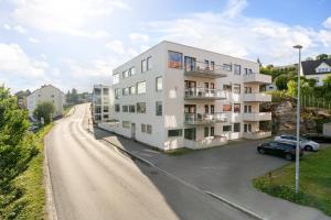 Bygningen som leiligheten ligger i
