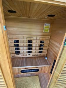 a inside view of a sauna in a room at Tropic Arth Paradise in Port-Louis