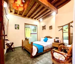 Ένα ή περισσότερα κρεβάτια σε δωμάτιο στο Juxian Boutique Homestay +37 φωτογραφίες