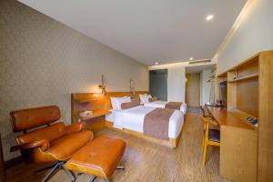 Posezení v ubytování Cosy Feeling Hotel - Beijing Headquarters Xinfadi