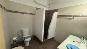 A bathroom at NV seafront villa Aegina 1