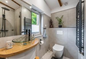 Ένα μπάνιο στο Apartament pod bukowym lasem +33 φωτογραφίες