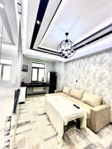 Χώρος καθιστικού στο Apartment Bobur Elite 73-22