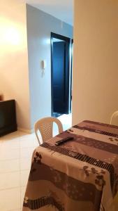 Ένα ή περισσότερα κρεβάτια σε δωμάτιο στο Appartement entier Familial Tamaris-Dar Bouazza-Casablanca +10 φωτογραφίες