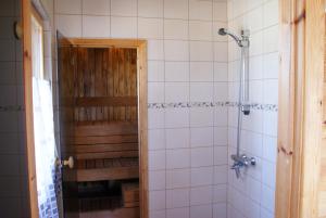 Koupelna v ubytování Strandbo