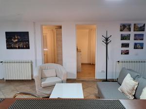 Posezení v ubytování Apartment Queen